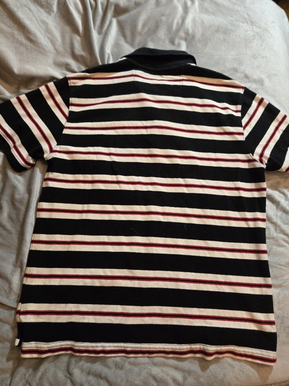 ST. Johns Bay Classic Short Sleeve Tee in Black, Cream & Red